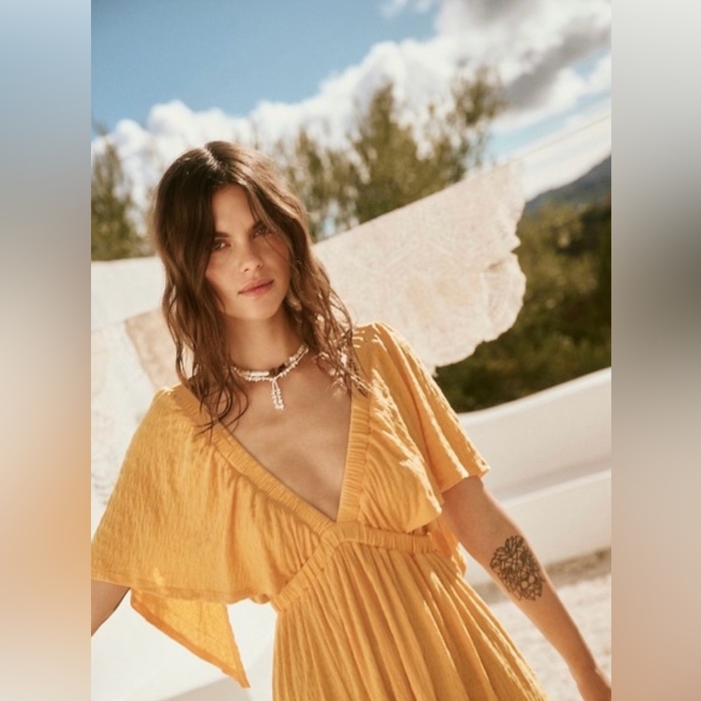 Free People La La Maxi in California Poppy, xs!